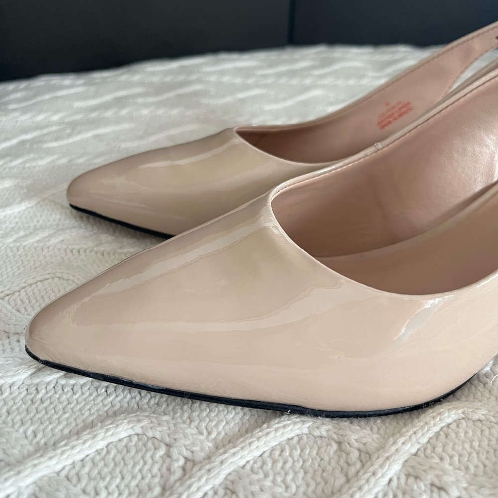 Marc Joseph New York Beige Juliana Place Slingback Pumps Heels Women’s Size 9 - Picture 9 of 15